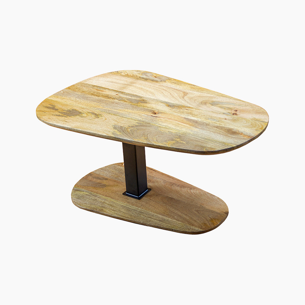 Seraphina Swiss Edge Mango Wood Coffee Table