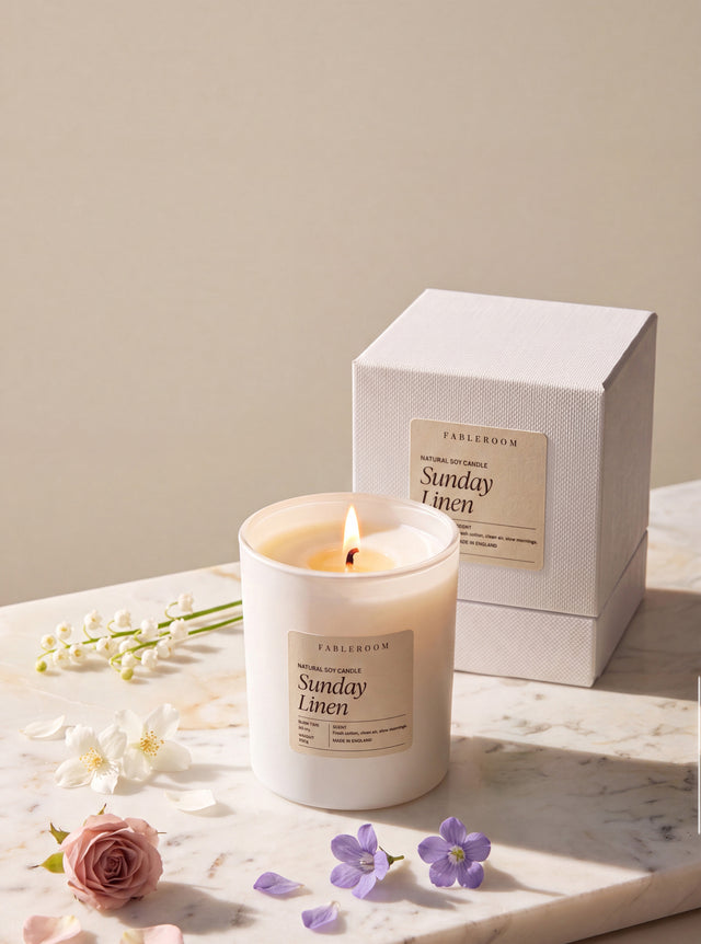 Sunday Linen Soy Wax Candle