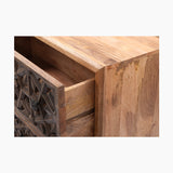 Liora Cut Work Wooden Three Chest of Drawers