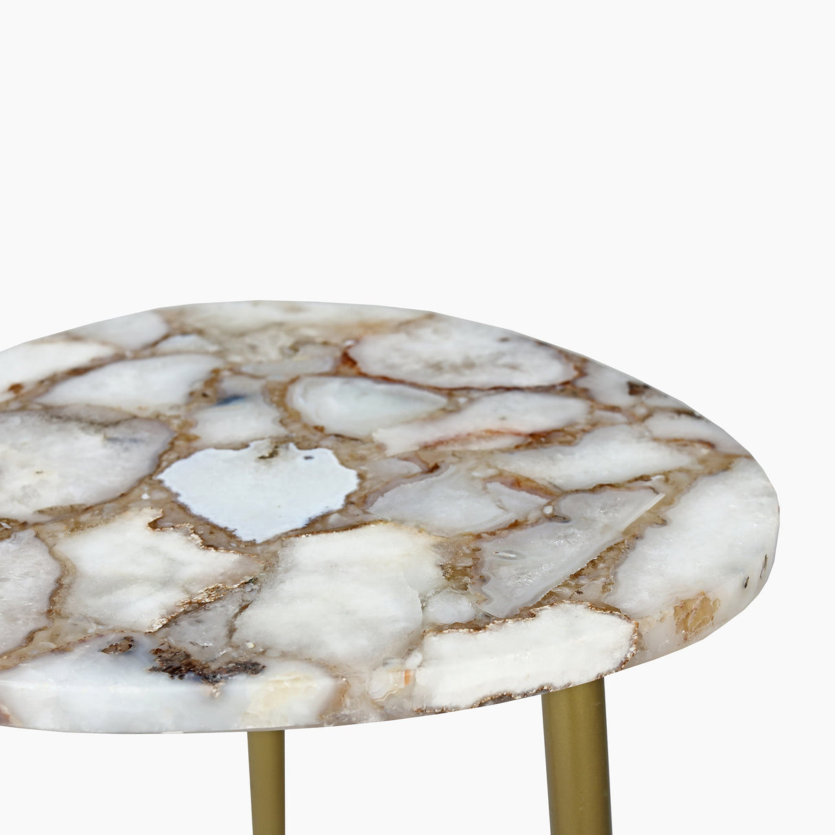 River Pearl Agate End Table