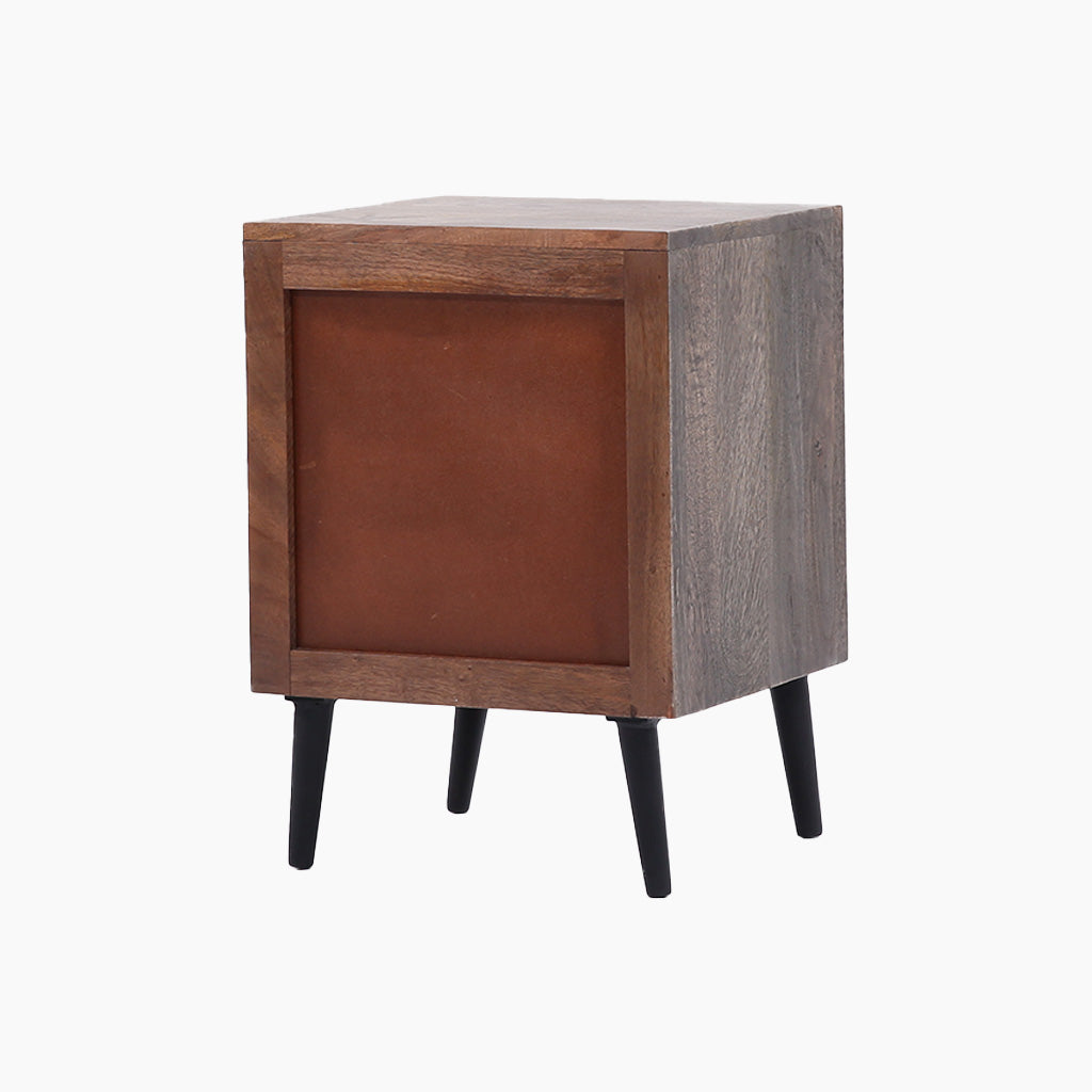 Thea Mandala Wooden Side Table