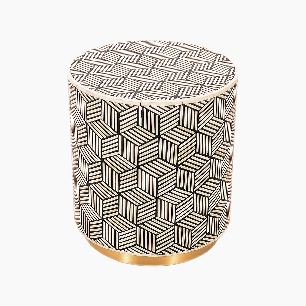 Nova Bone Inlay End Table