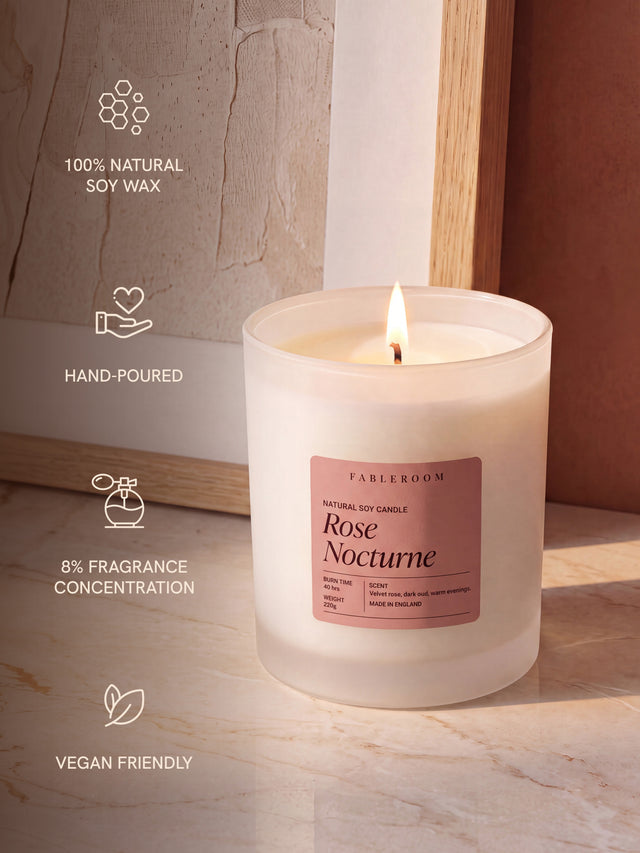 Rose Nocturne Soy Wax Candle