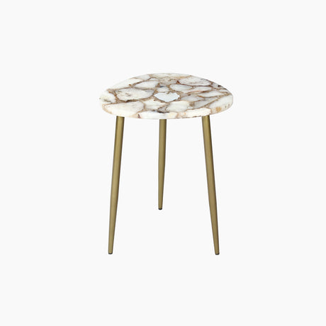 River Pearl Agate End Table