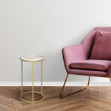 Nixie Rose Quartz End Table