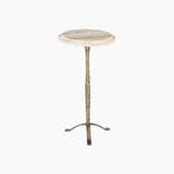 Keona Italian Marble Set of 2 Top End Table