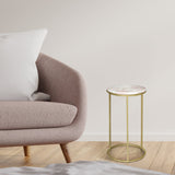 Nixie Rose Quartz End Table