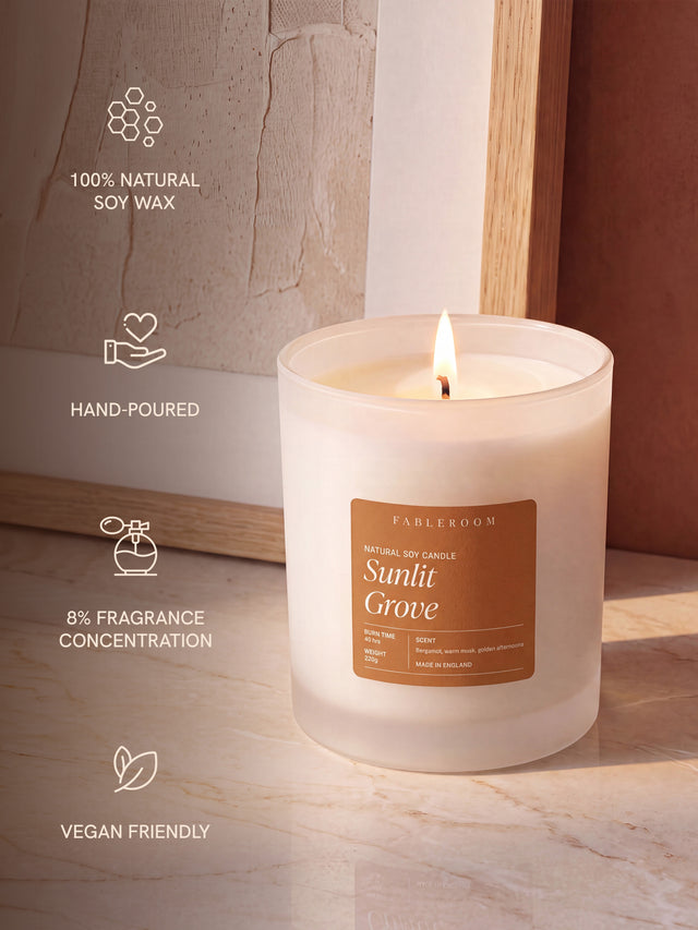 Sunlit Grove Soy Wax Candle