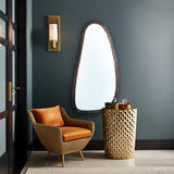 Rosalie Asymmetrical Wooden Mirror