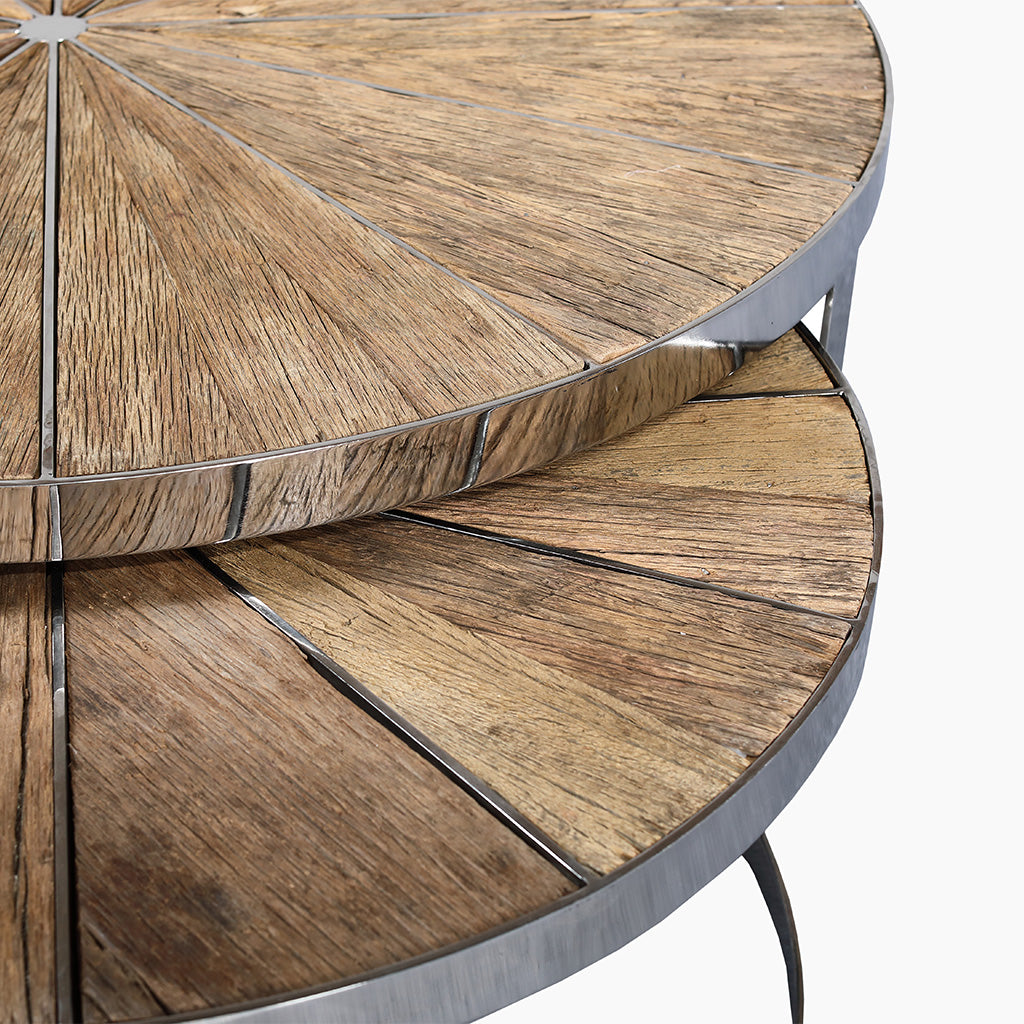 Amara Reclaimed Wood Nesting Coffee Tables