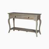 Odessa Cottage Style Two Drawer Wooden Console Table