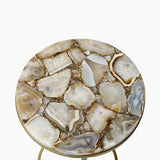 Nixie Natural Agate End Table