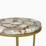 Nixie Natural Agate End Table