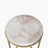 Nixie Rose Quartz End Table