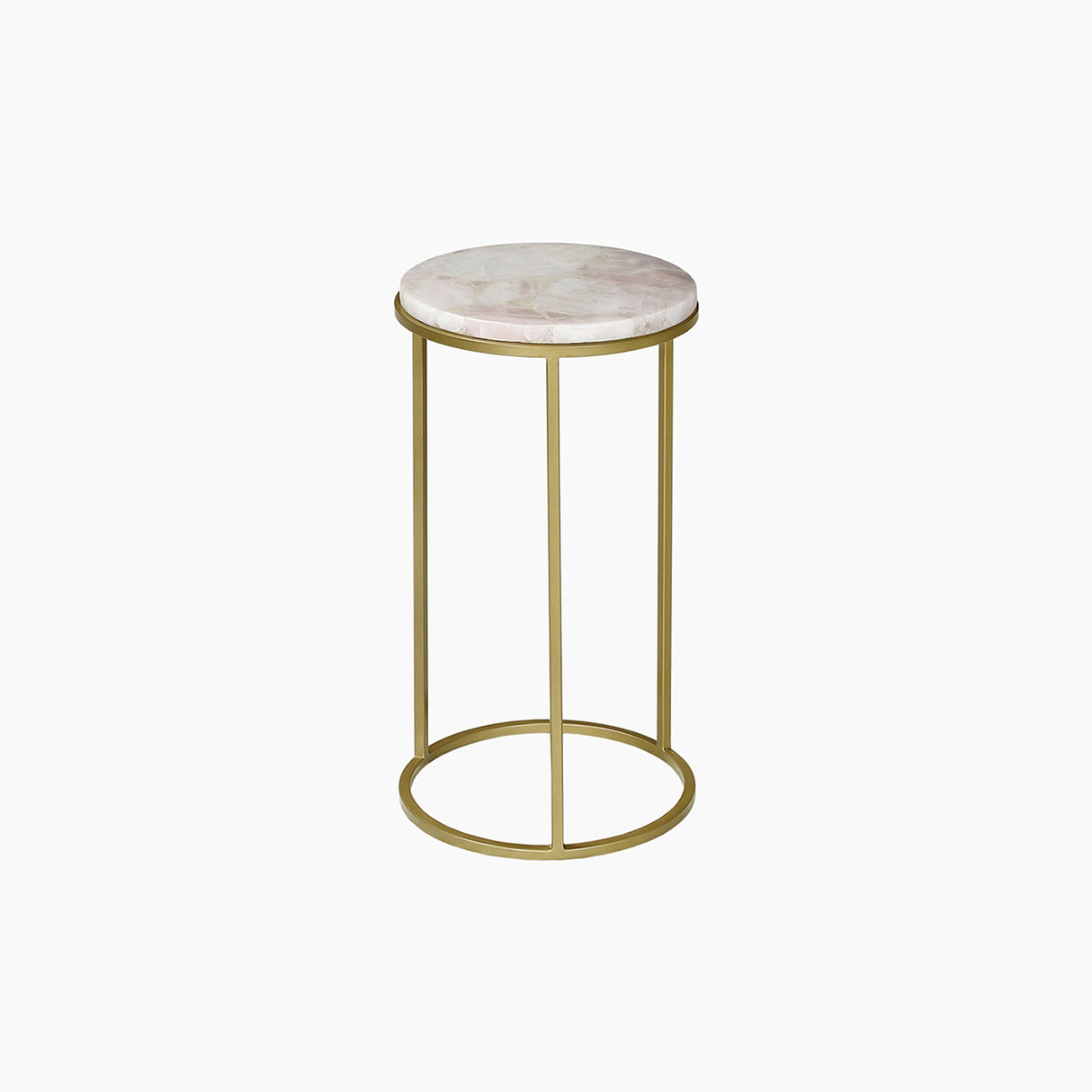 Nixie Rose Quartz End Table