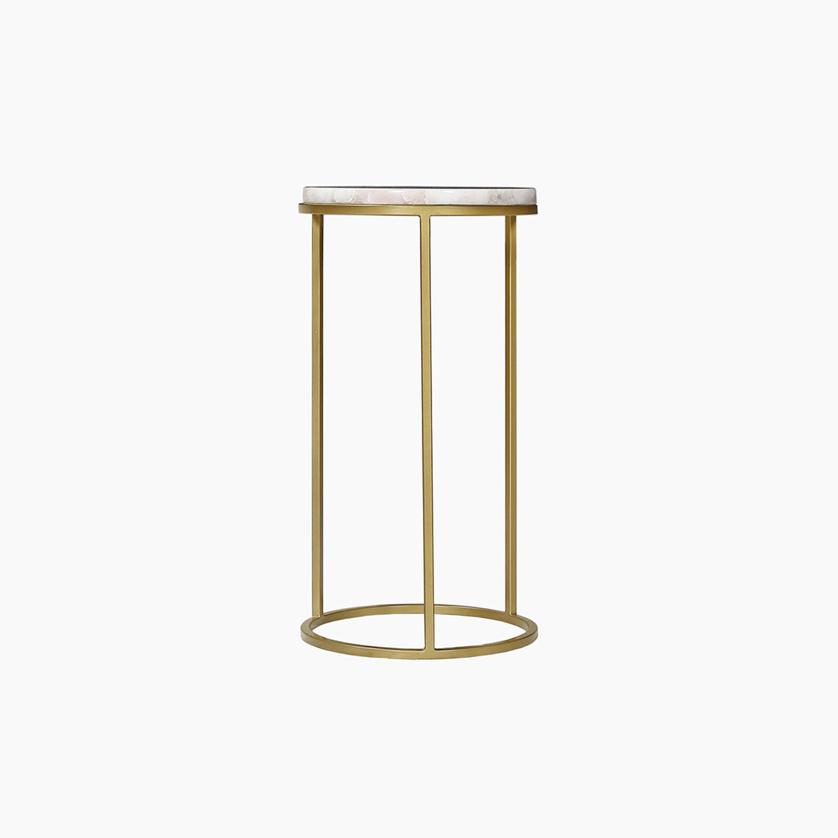 Nixie Rose Quartz End Table