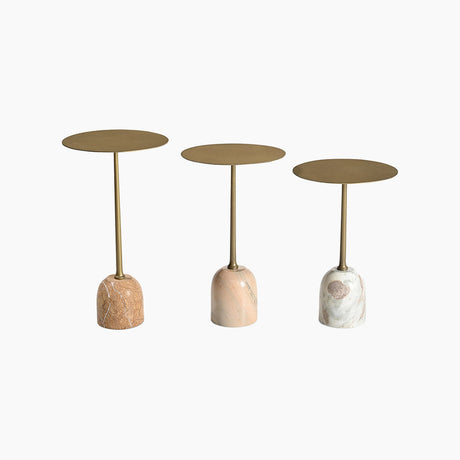 Wren Marble Base Set of 3 End Tables