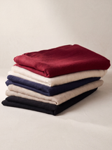 Chaukor Cashmere Wool Scarf - Black