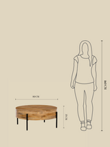 Alan Mango Wood Coffee Table