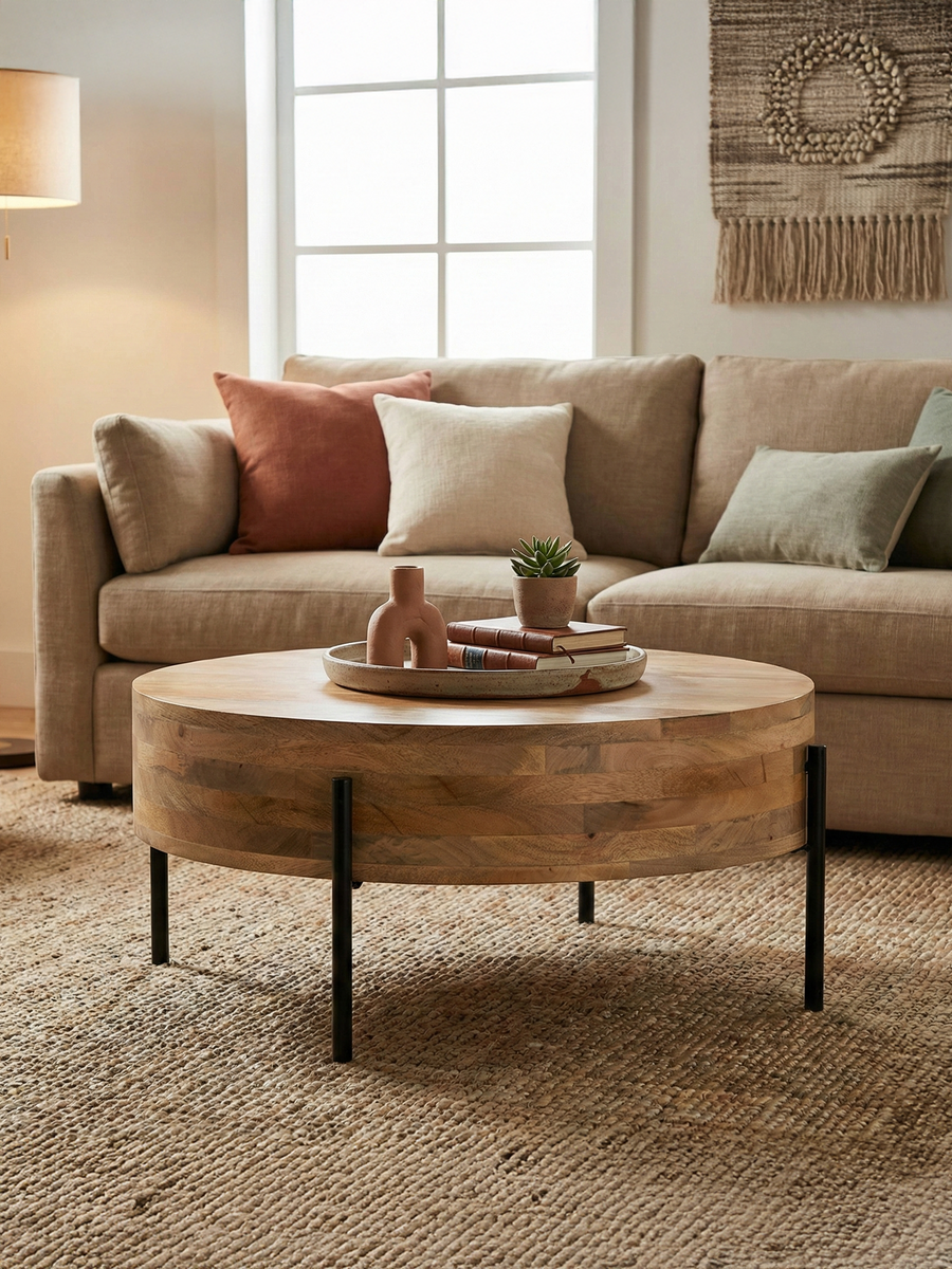 Alan Mango Wood Coffee Table