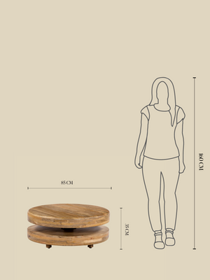 Birdie Mango Wood Coffee Table
