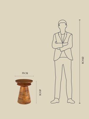 Opal Wooden Side Table