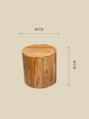 Stacey Acacia Wood Side Table