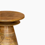 Novella Conical Mango Wood End Table