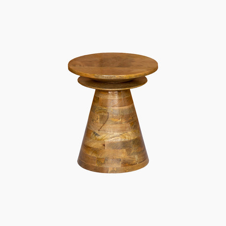 Novella Conical Mango Wood End Table