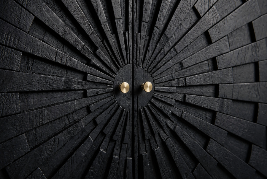 Carved Black, Sand Blasted