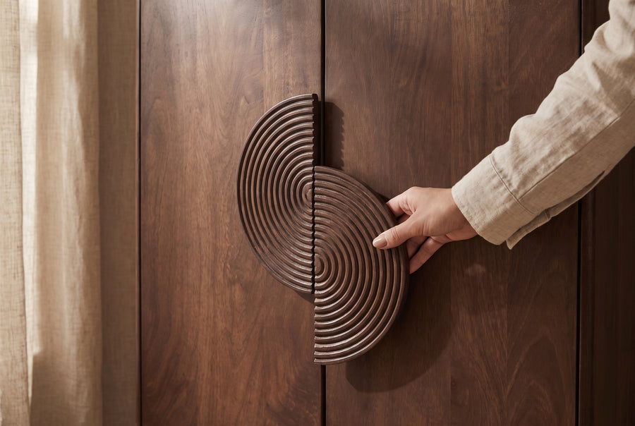 Mango Wood, Fluted Handle