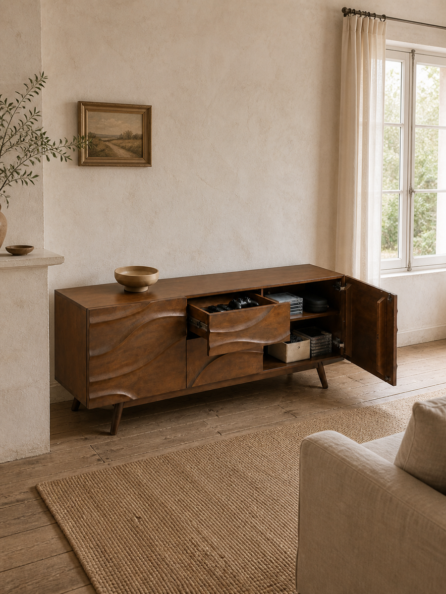 Storage Beneath a Bold Silhouette
