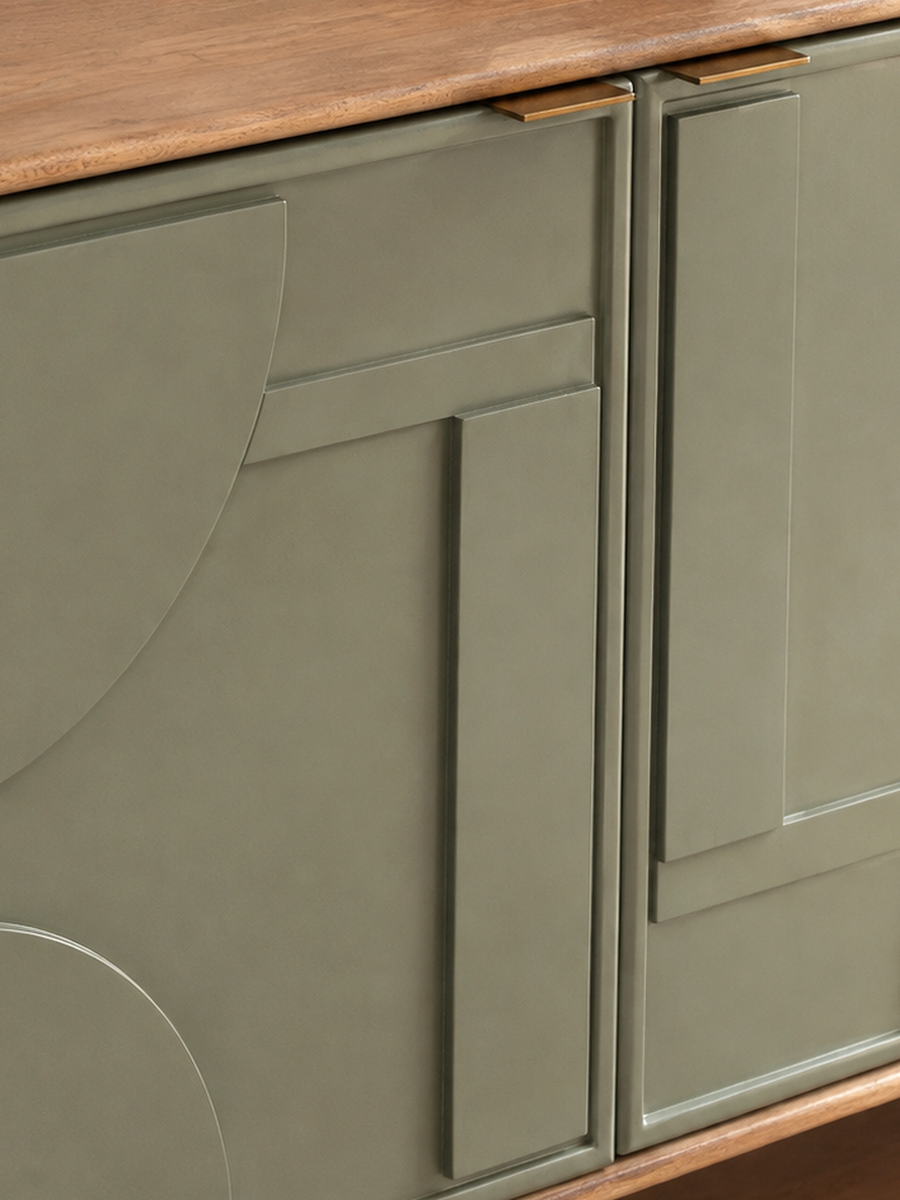 Two Finishes, Stretched Across a Sideboard