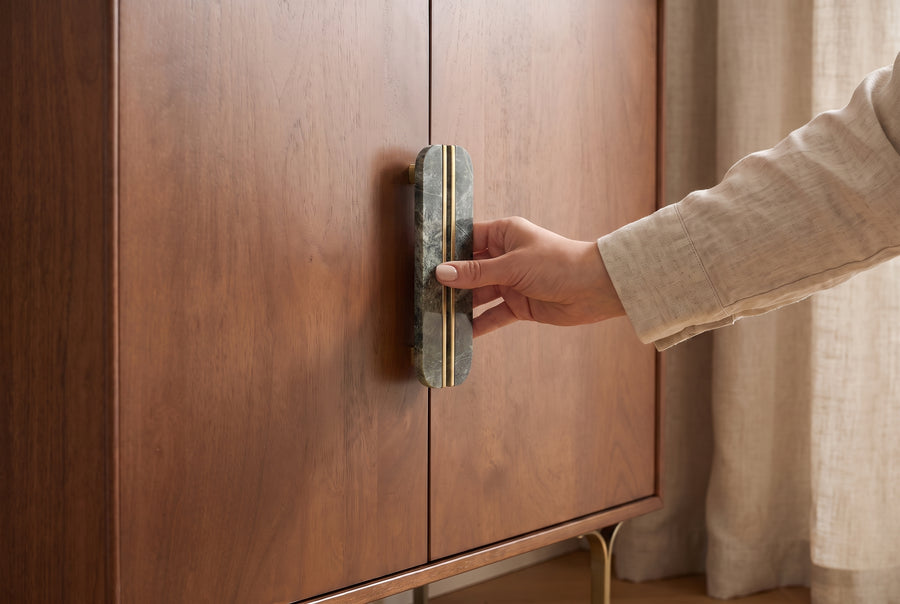 Mango Wood, Marble Handles