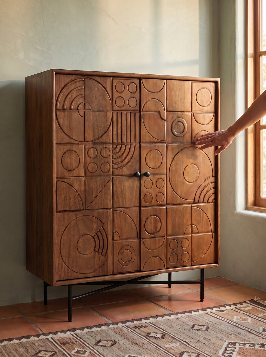 Mango Wood, Iron Frame