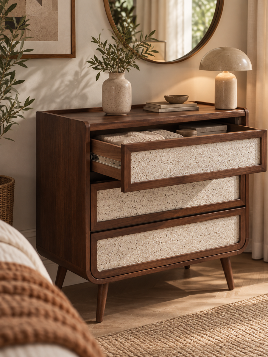 Three Drawers, Compact and Ample