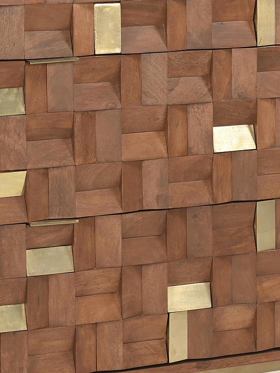 Deep Walnut, Subtle Brass Glamour