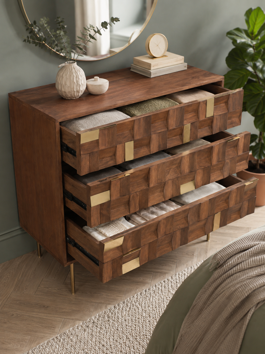 Refined Enough to Anchor a Bedroom