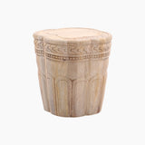 Soleil Wooden Carved End Table