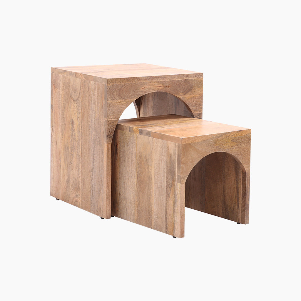 Dahlia Set of 2 Arched End Tables