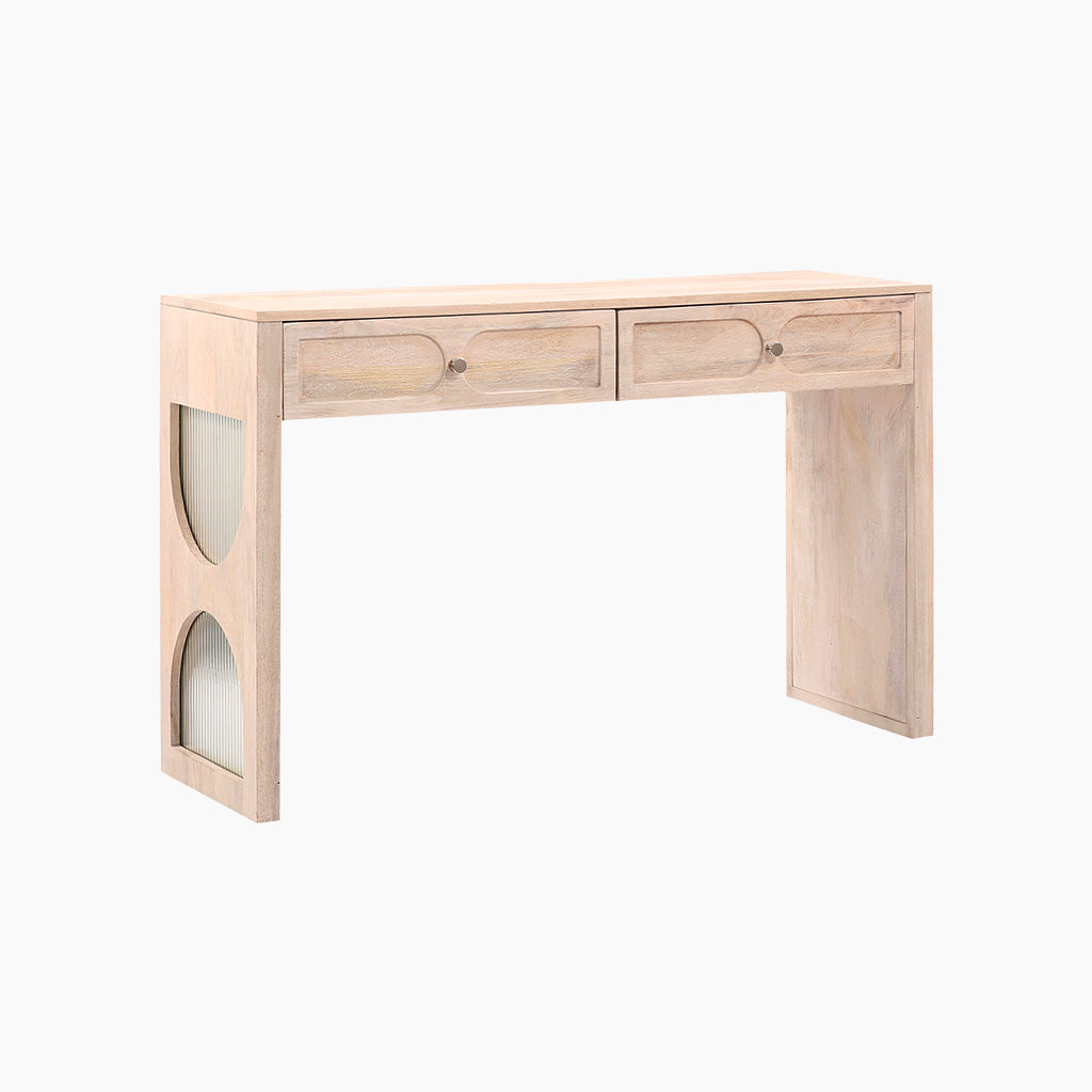 Emrys Natural Two Drawer Console Table