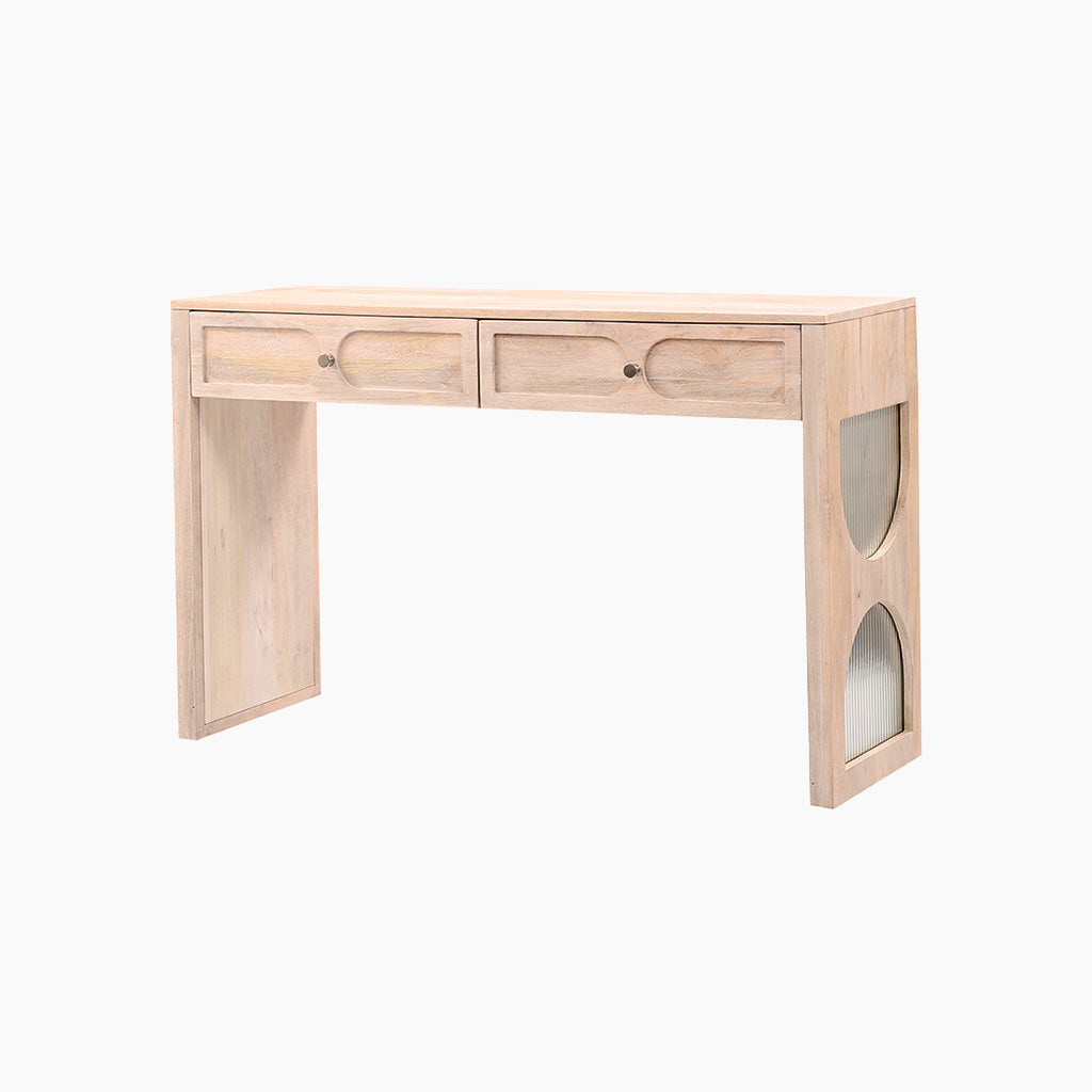 Emrys Natural Two Drawer Console Table