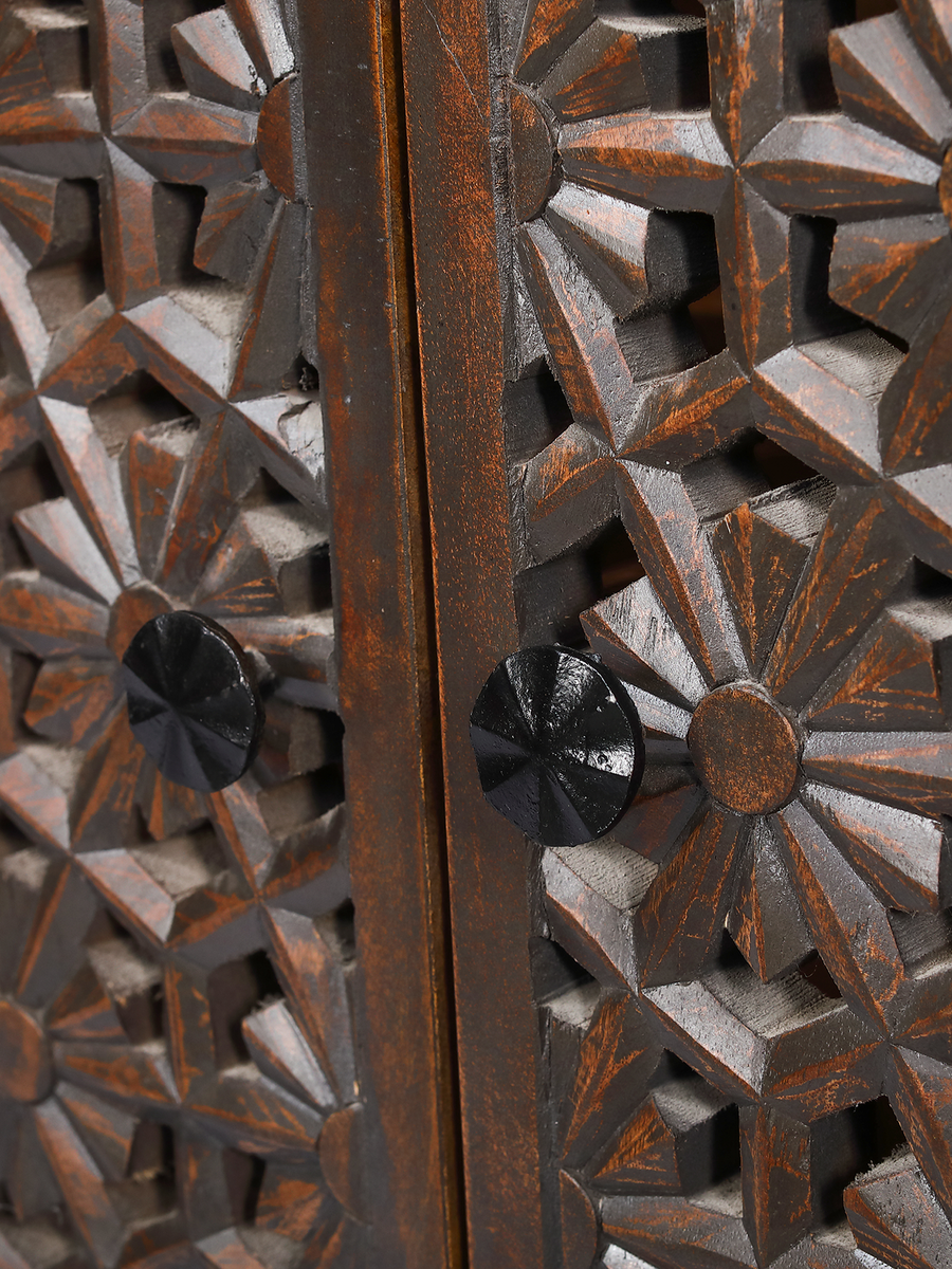 Hand Carved Floral Doors