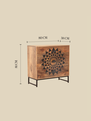 Koral Mango Wood Three Drawer Chest
