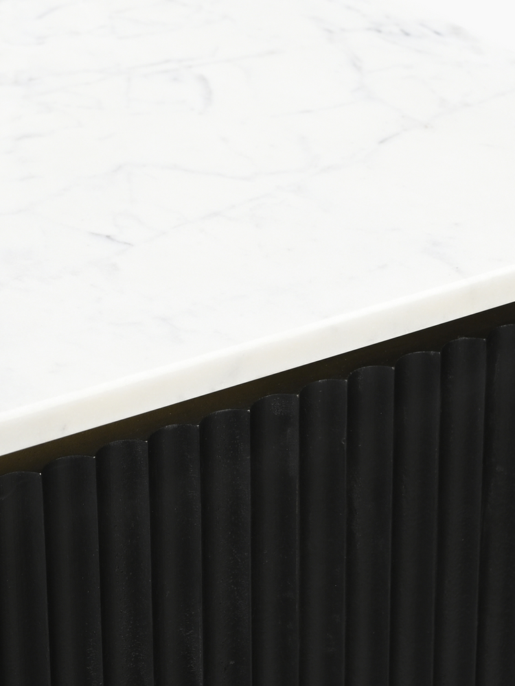 Simone Two-Door Marble Top Cabinet
