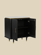 Simone Two-Door Marble Top Cabinet