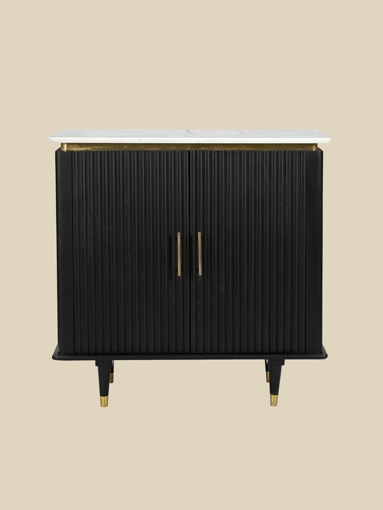 Simone Two-Door Marble Top Cabinet