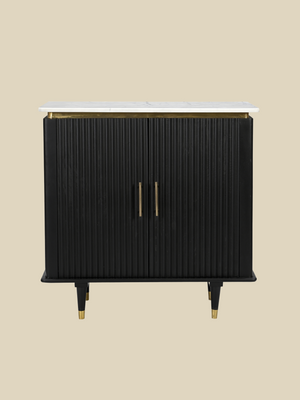 Simone Two-Door Marble Top Cabinet