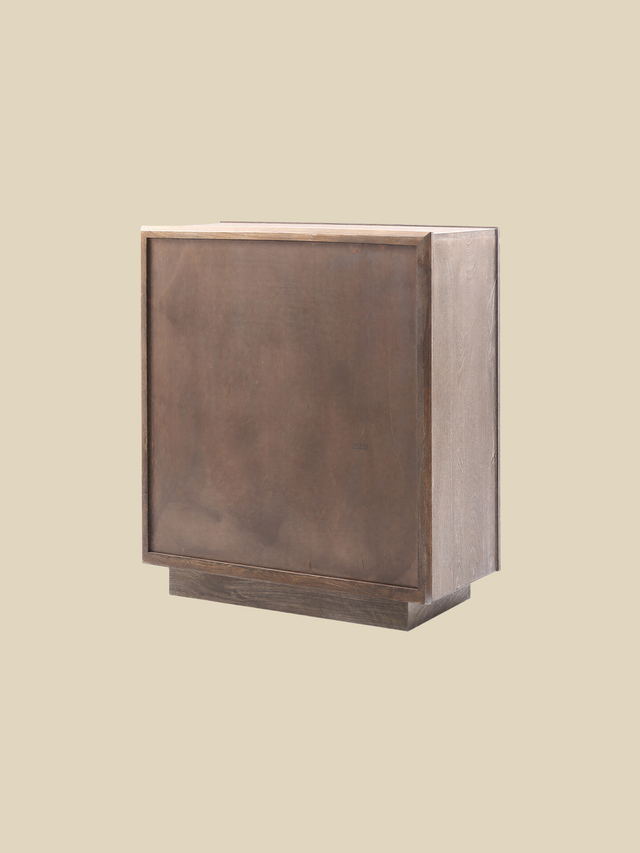 Harmony Mango Wood Three Drawer Chest - Grey