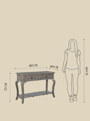 Rustic Haven Console Table - Grey